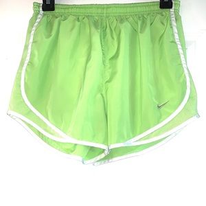 Nike Dri-Fit Lime Green & White Athletic Shorts